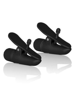 Calexotics Nipplettes — nylon-poliester, regulowany rozmiar, czarny Calexotics Nipplettes — nylon-poliester, regulowany rozmiar, czarny