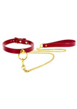 Taboom Collar — metal, czerwony