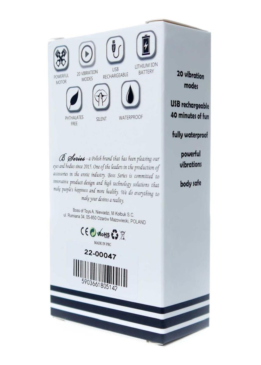 B-Series Magic Powerful — 20 trybów wibracji, abs, srebrny B-Series Magic Powerful — 20 trybów wibracji, abs, srebrny