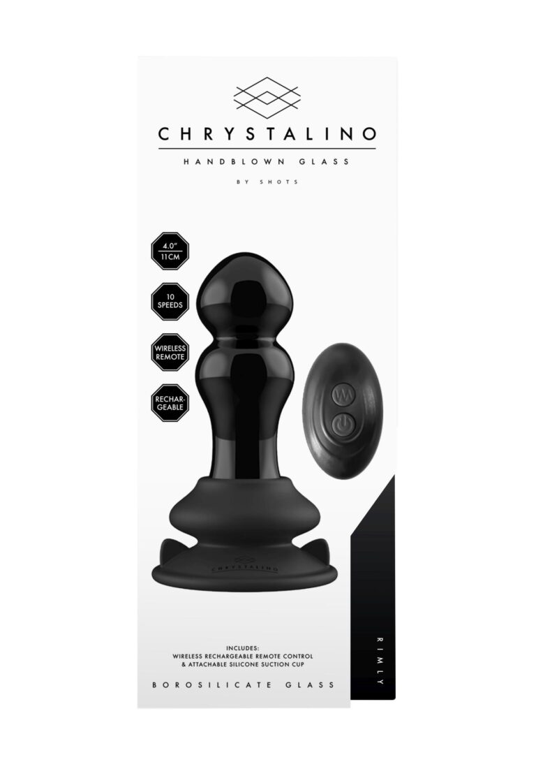 Chrystalino Rimly — szkło, czarny