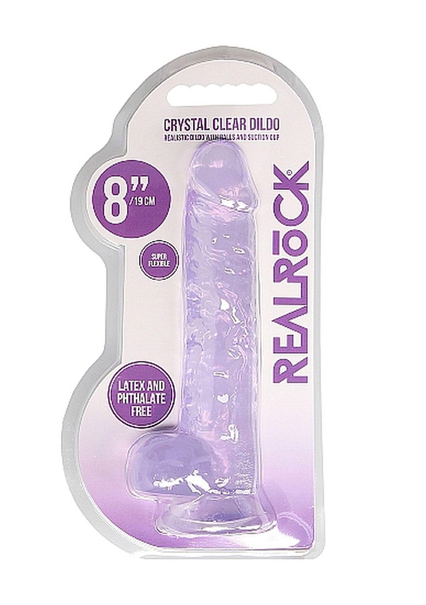 RealRock Realistic — tpe/tpr, fioletowy 8″ RealRock Realistic — tpe/tpr, fioletowy 8″