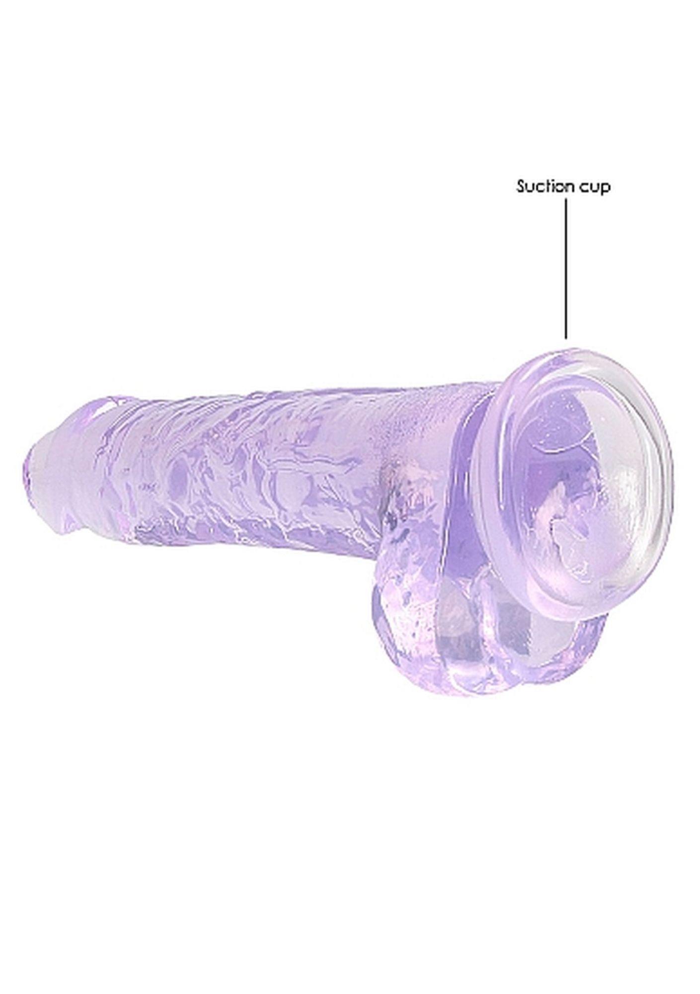 RealRock Realistic — tpe/tpr, fioletowy 8″ RealRock Realistic — tpe/tpr, fioletowy 8″