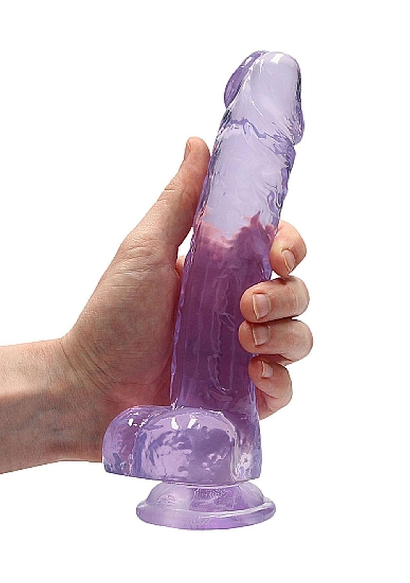 RealRock Realistic — tpe/tpr, fioletowy 8″ RealRock Realistic — tpe/tpr, fioletowy 8″