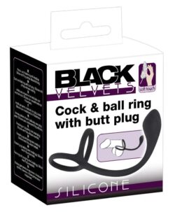 Black Velvets Cock — silikon medyczny, średni (10-16 cm), czarny Black Velvets Cock — silikon medyczny, średni (10-16 cm), czarny