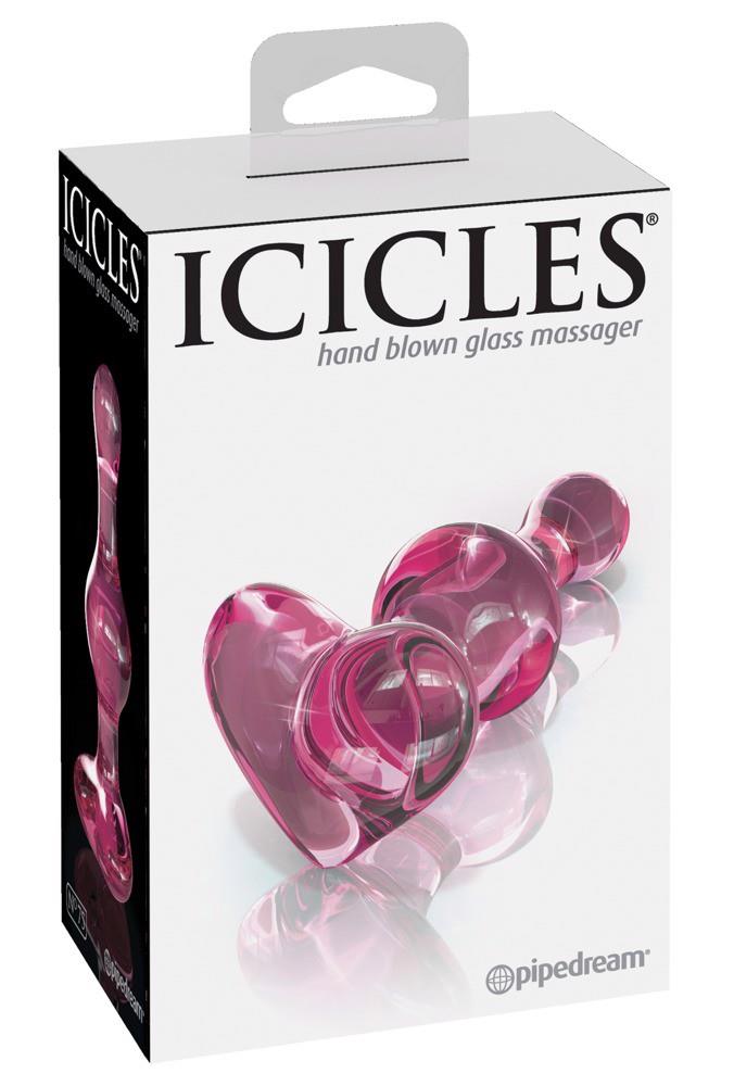Icicles — szkło, różowy Icicles — szkło, różowy