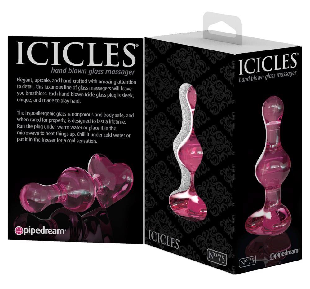 Icicles — szkło, różowy Icicles — szkło, różowy