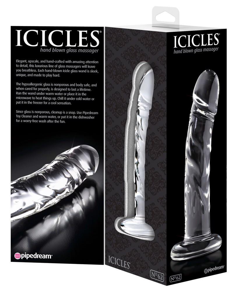 Icicles — szkło, duży (16-22 cm), przezroczysty Icicles — szkło, duży (16-22 cm), przezroczysty
