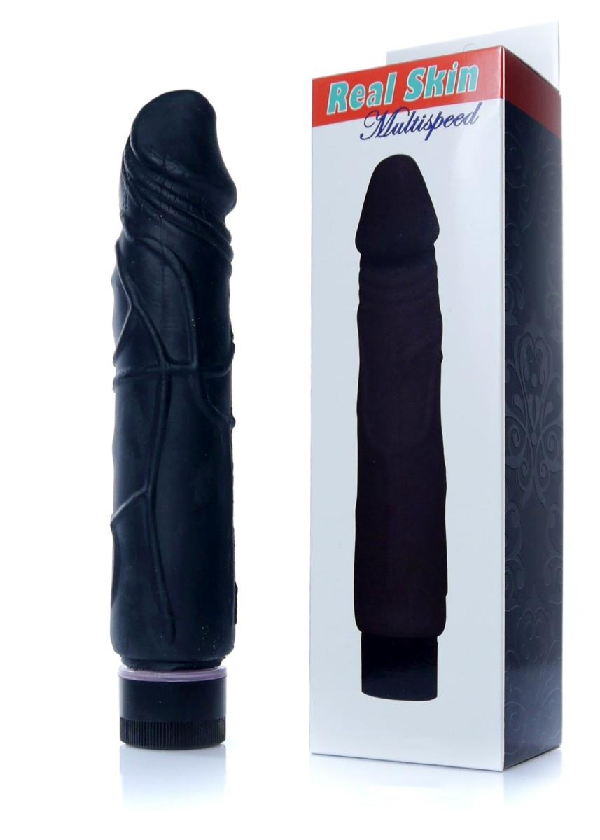B-Series EasyLove Real — cyber skóra, duży (16-22 cm), czarny B-Series EasyLove Real — cyber skóra, duży (16-22 cm), czarny
