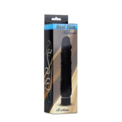 B-Series EasyLove Real — cyber skóra, duży (16-22 cm), czarny B-Series EasyLove Real — cyber skóra, duży (16-22 cm), czarny