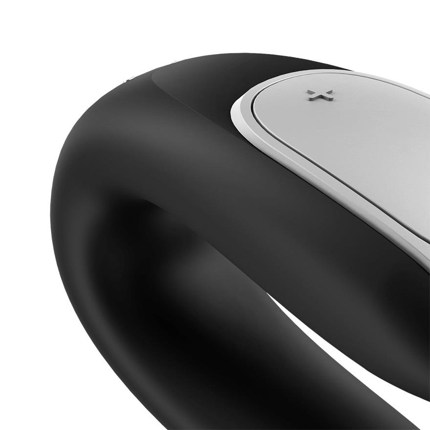 Satisfyer Double — sterowanie aplikacją, czarny Satisfyer Double — sterowanie aplikacją, czarny