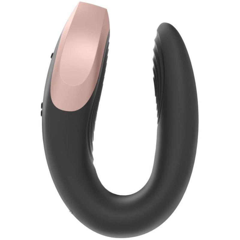 Satisfyer Double — sterowanie aplikacją, silikon medyczny, czarny Satisfyer Double — sterowanie aplikacją, silikon medyczny, czarny