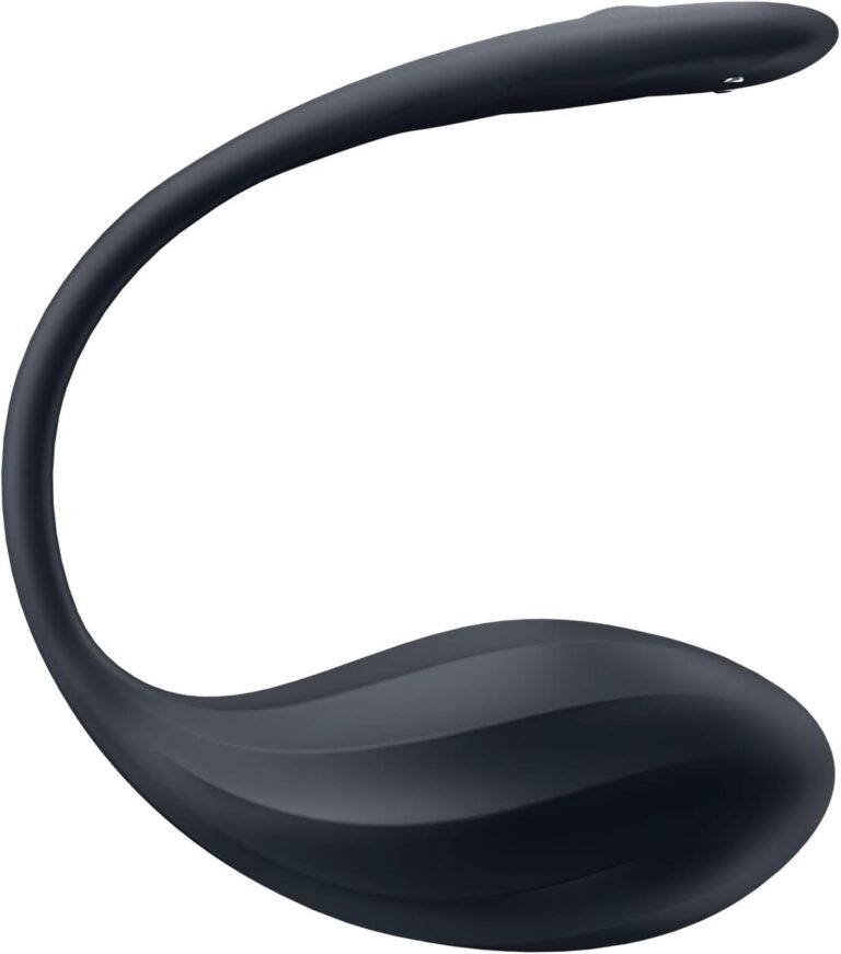 Satisfyer Ribbed — sterowanie aplikacją, silikon medyczny, czarny