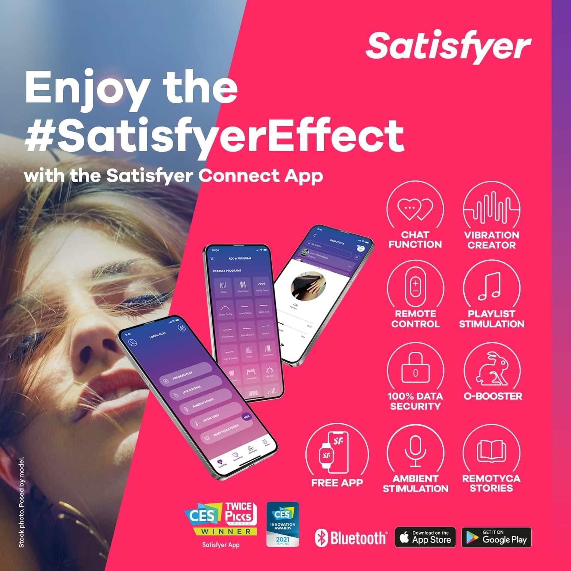 Satisfyer Ribbed — sterowanie aplikacją, silikon medyczny Satisfyer Ribbed — sterowanie aplikacją, silikon medyczny