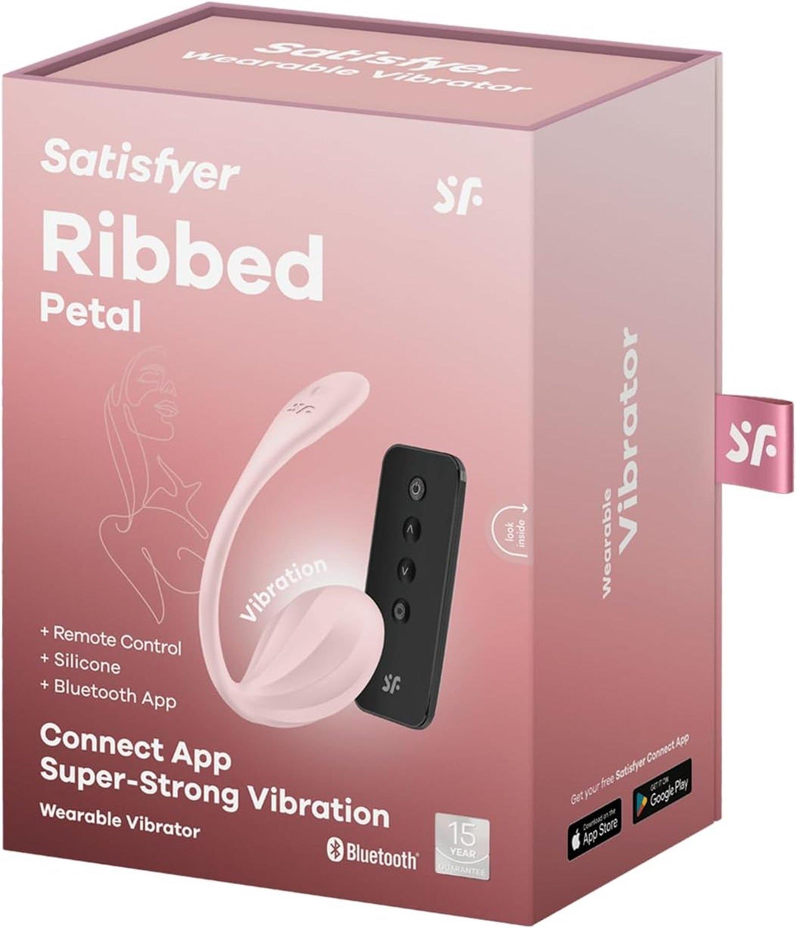 Satisfyer Ribbed — sterowanie aplikacją, silikon medyczny Satisfyer Ribbed — sterowanie aplikacją, silikon medyczny