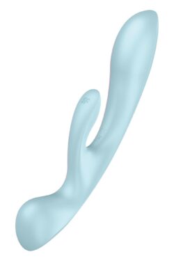 Satisfyer Triple — silikon medyczny, niebieski Satisfyer Triple — silikon medyczny, niebieski