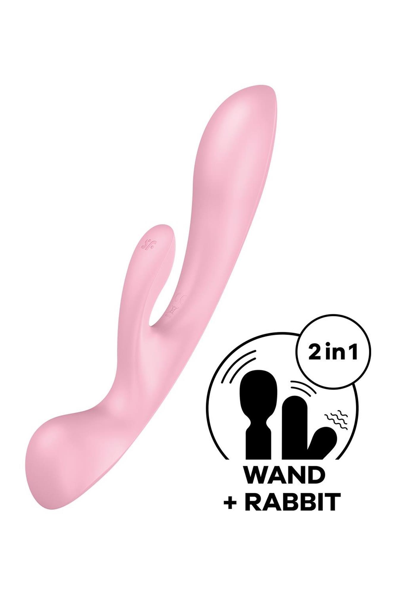 Satisfyer Triple — silikon medyczny, różowy Satisfyer Triple — silikon medyczny, różowy