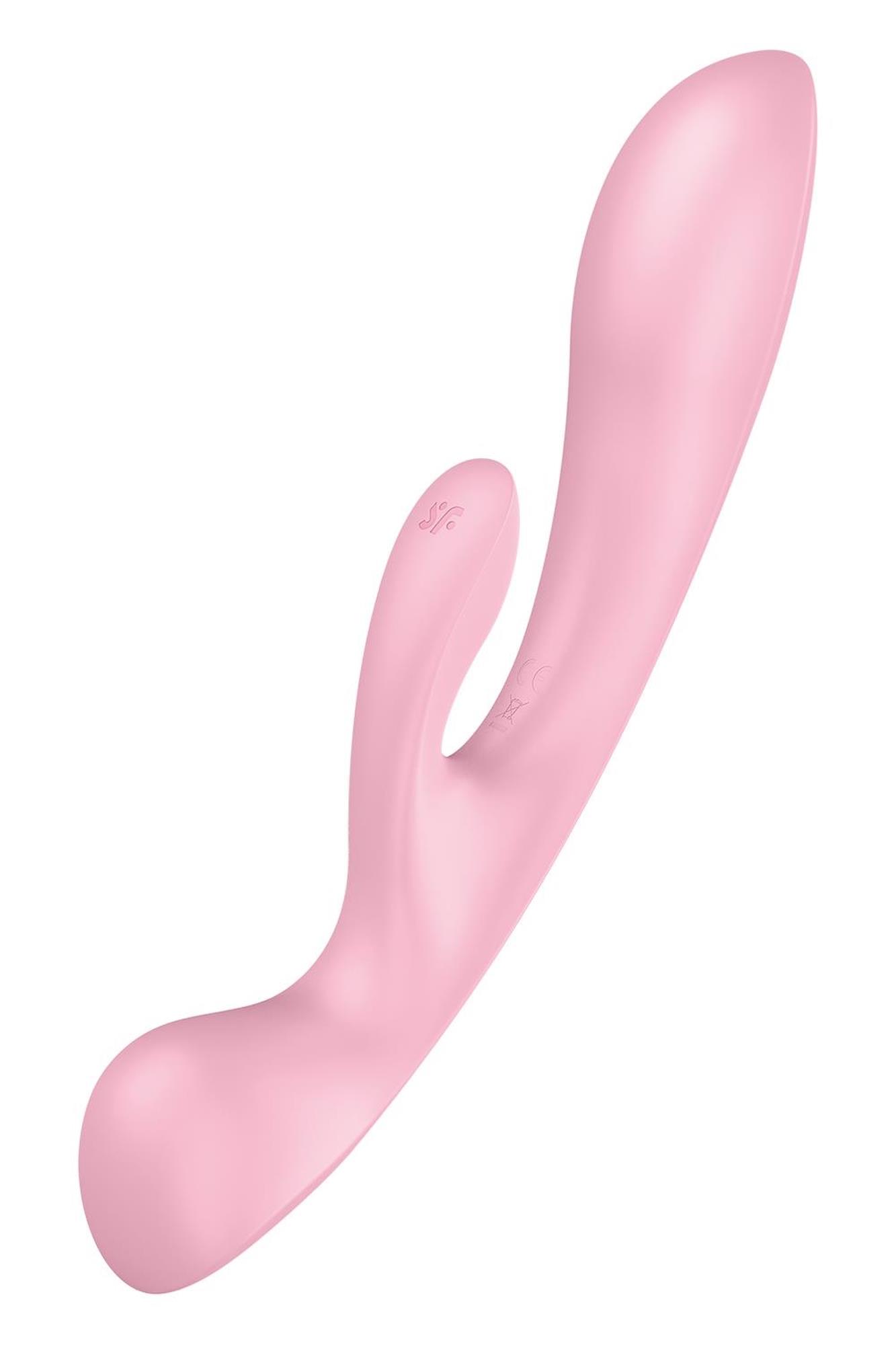 Satisfyer Triple — silikon medyczny, różowy Satisfyer Triple — silikon medyczny, różowy