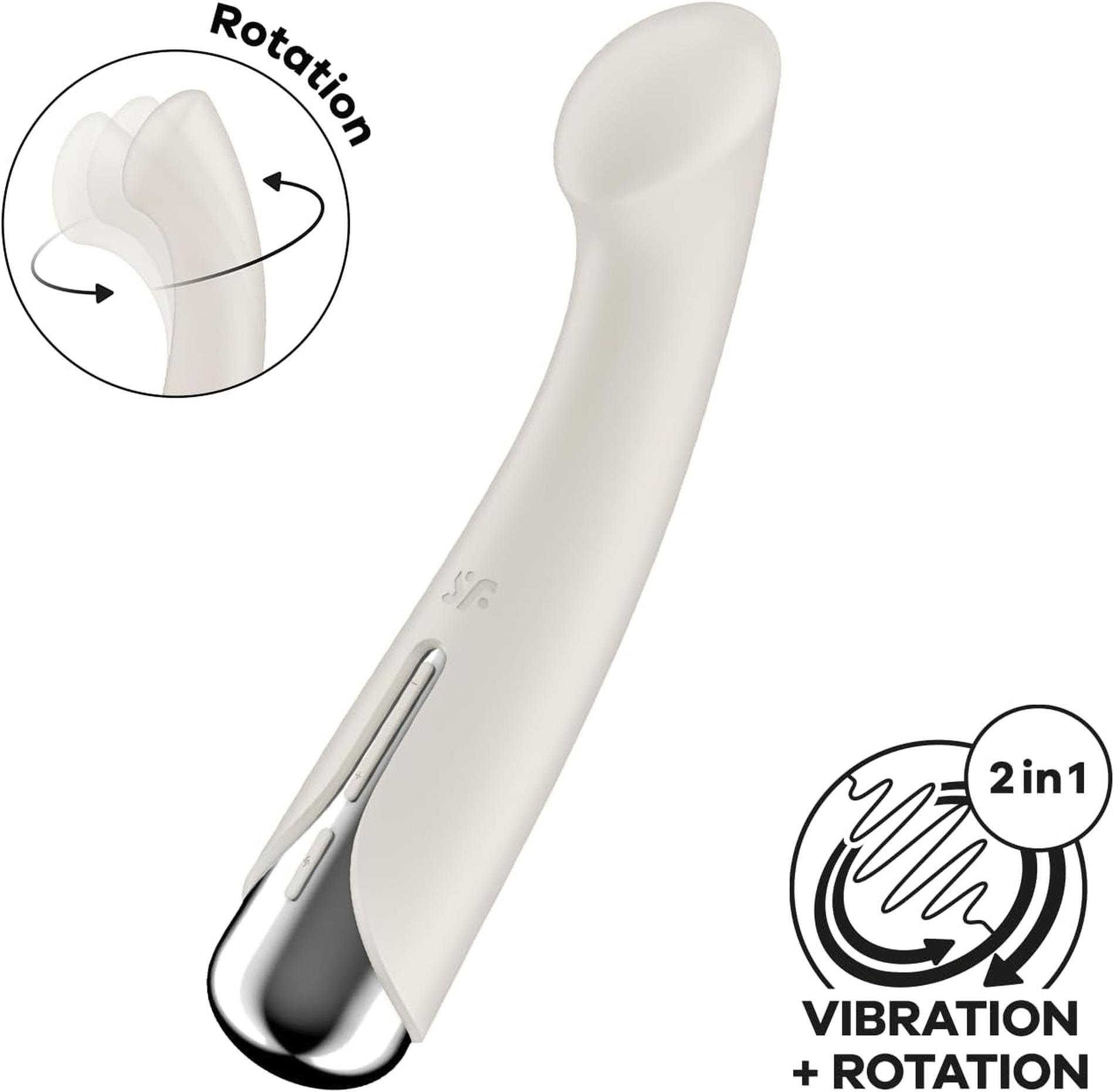 Satisfyer Spinning — wibracje klasyczne, silikon medyczny, cielisty Satisfyer Spinning — wibracje klasyczne, silikon medyczny, cielisty