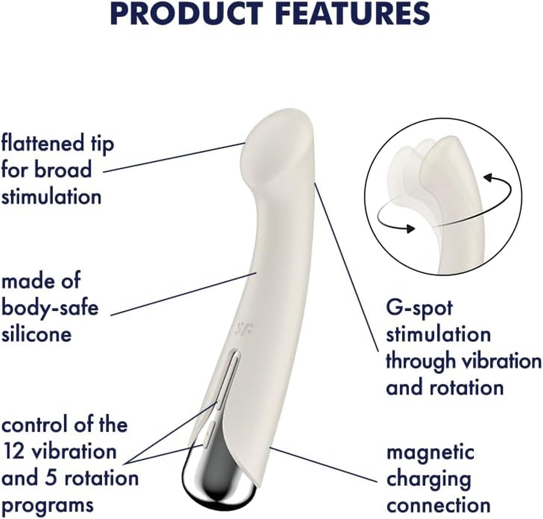 Satisfyer Spinning — wibracje klasyczne, silikon medyczny, cielisty Satisfyer Spinning — wibracje klasyczne, silikon medyczny, cielisty