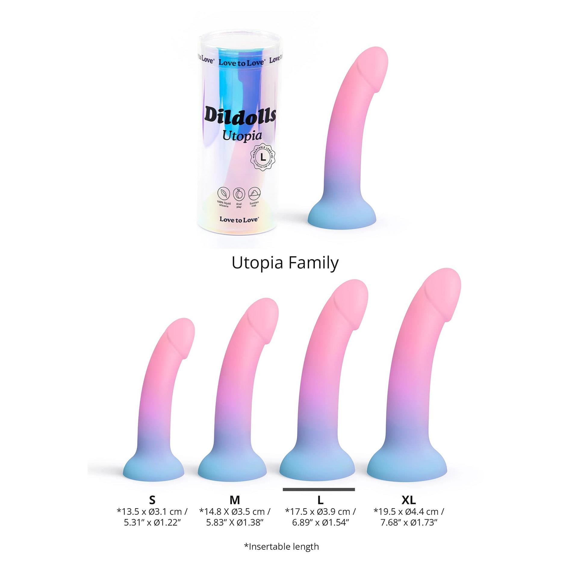 Love to Love Dildolls — silikon medyczny, duży (16-22 cm) Love to Love Dildolls — silikon medyczny, duży (16-22 cm)