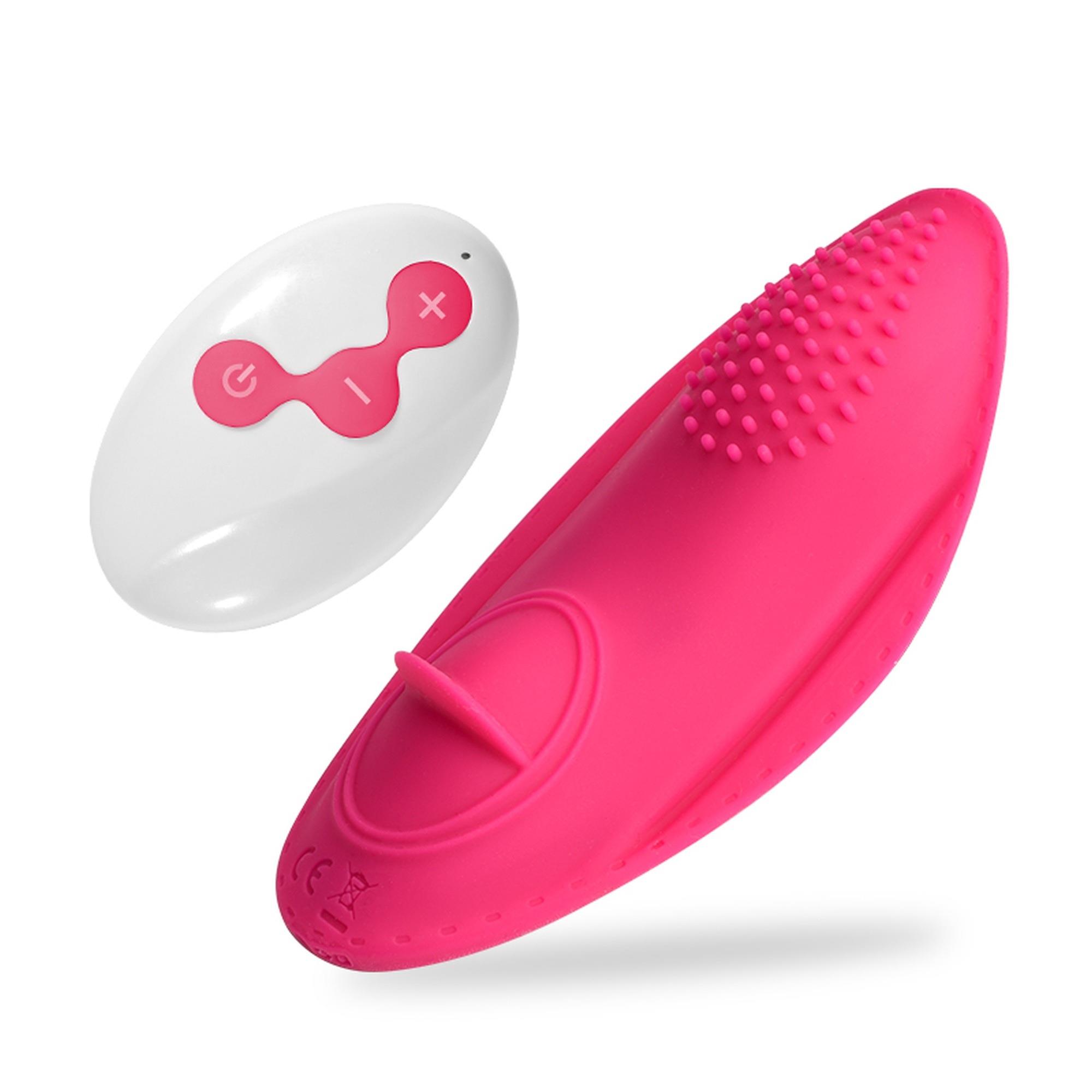 B-Series Lyla Strap — 10 trybów wibracji, pilot zdalny, czerwony