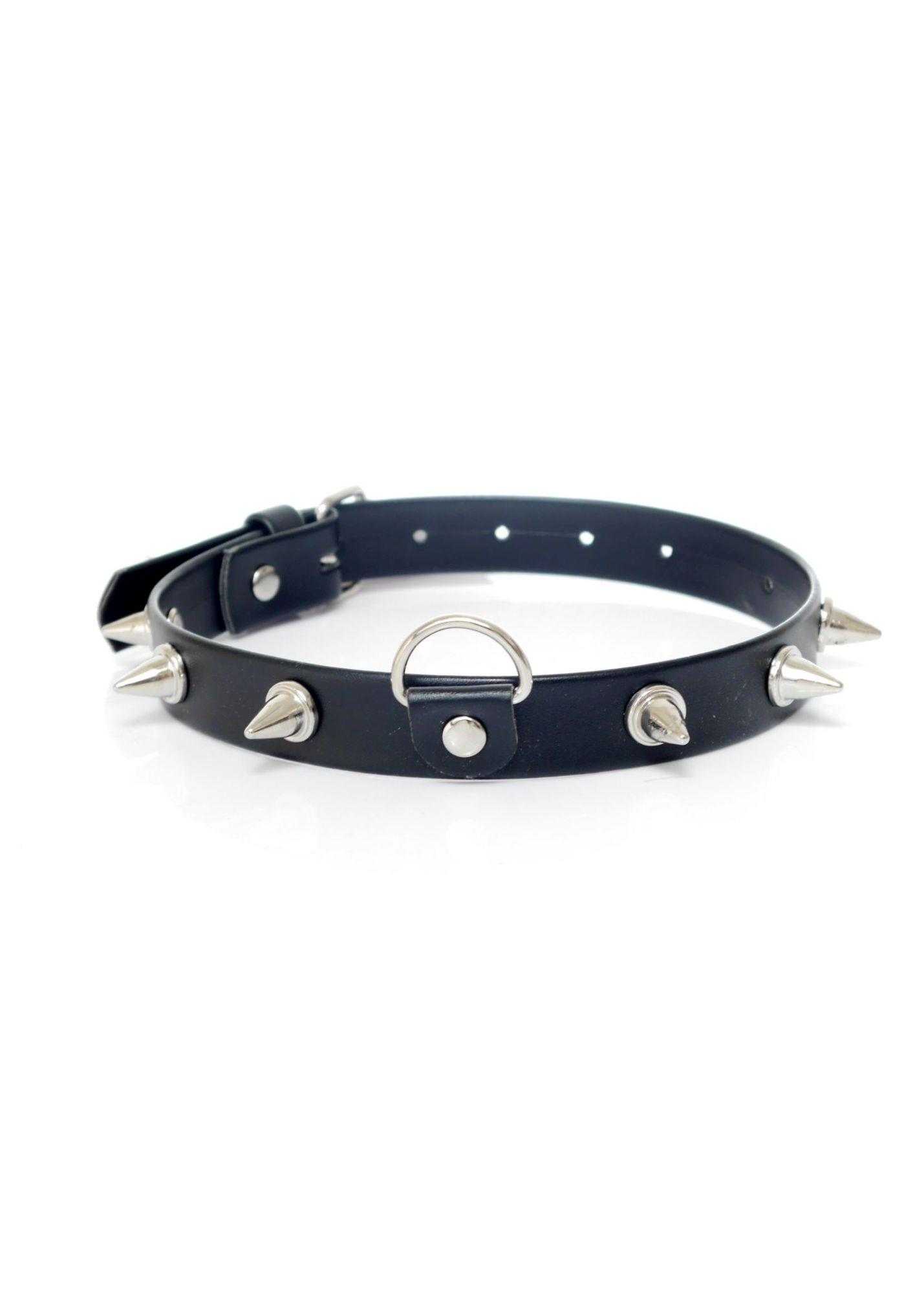 Fetish B-Series Collar — metal, regulowany rozmiar