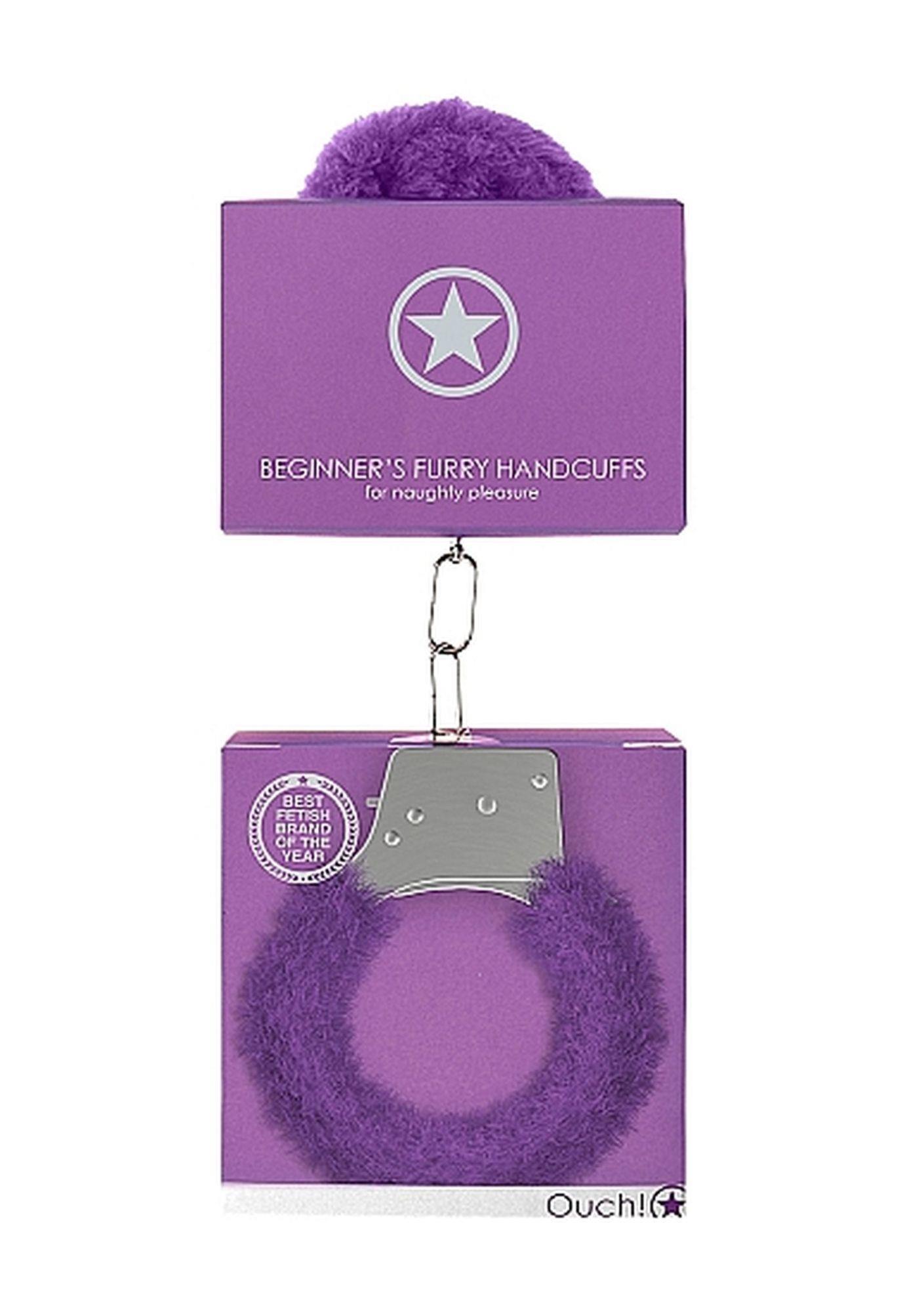 Ouch! Handcuffs — metal, fioletowy Ouch! Handcuffs — metal, fioletowy