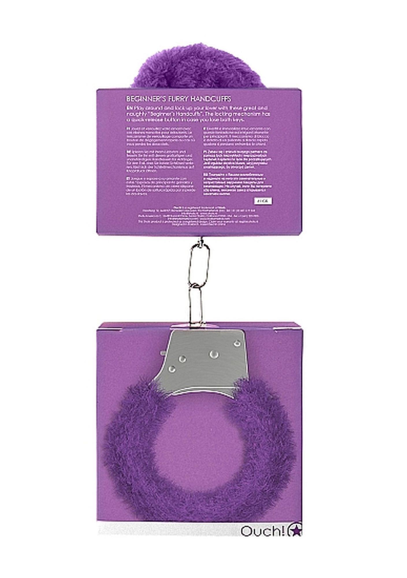 Ouch! Handcuffs — metal, fioletowy Ouch! Handcuffs — metal, fioletowy