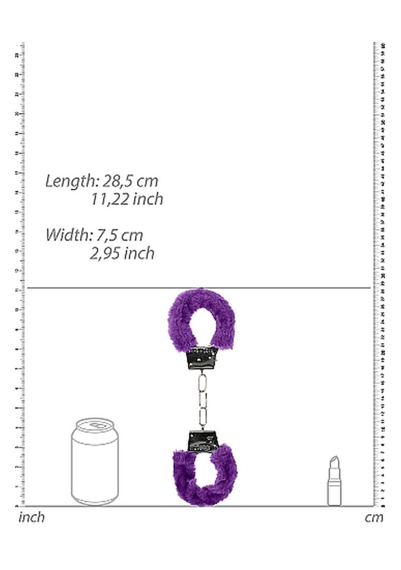 Ouch! Handcuffs — metal, fioletowy Ouch! Handcuffs — metal, fioletowy