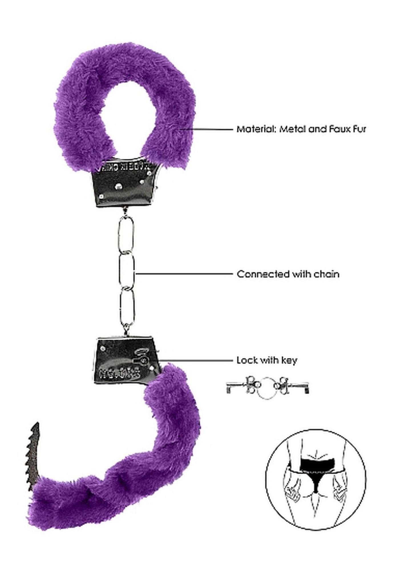 Ouch! Handcuffs — metal, fioletowy Ouch! Handcuffs — metal, fioletowy