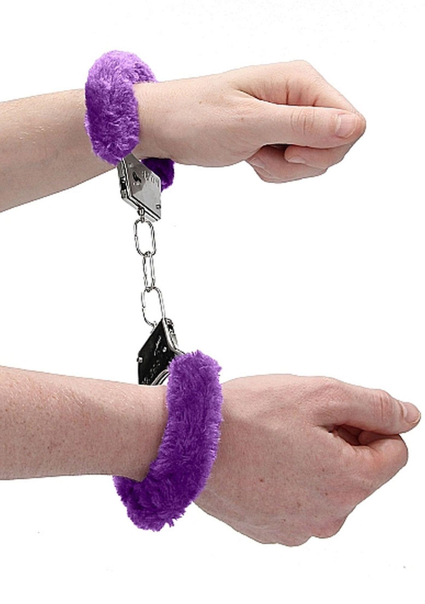 Ouch! Handcuffs — metal, fioletowy Ouch! Handcuffs — metal, fioletowy