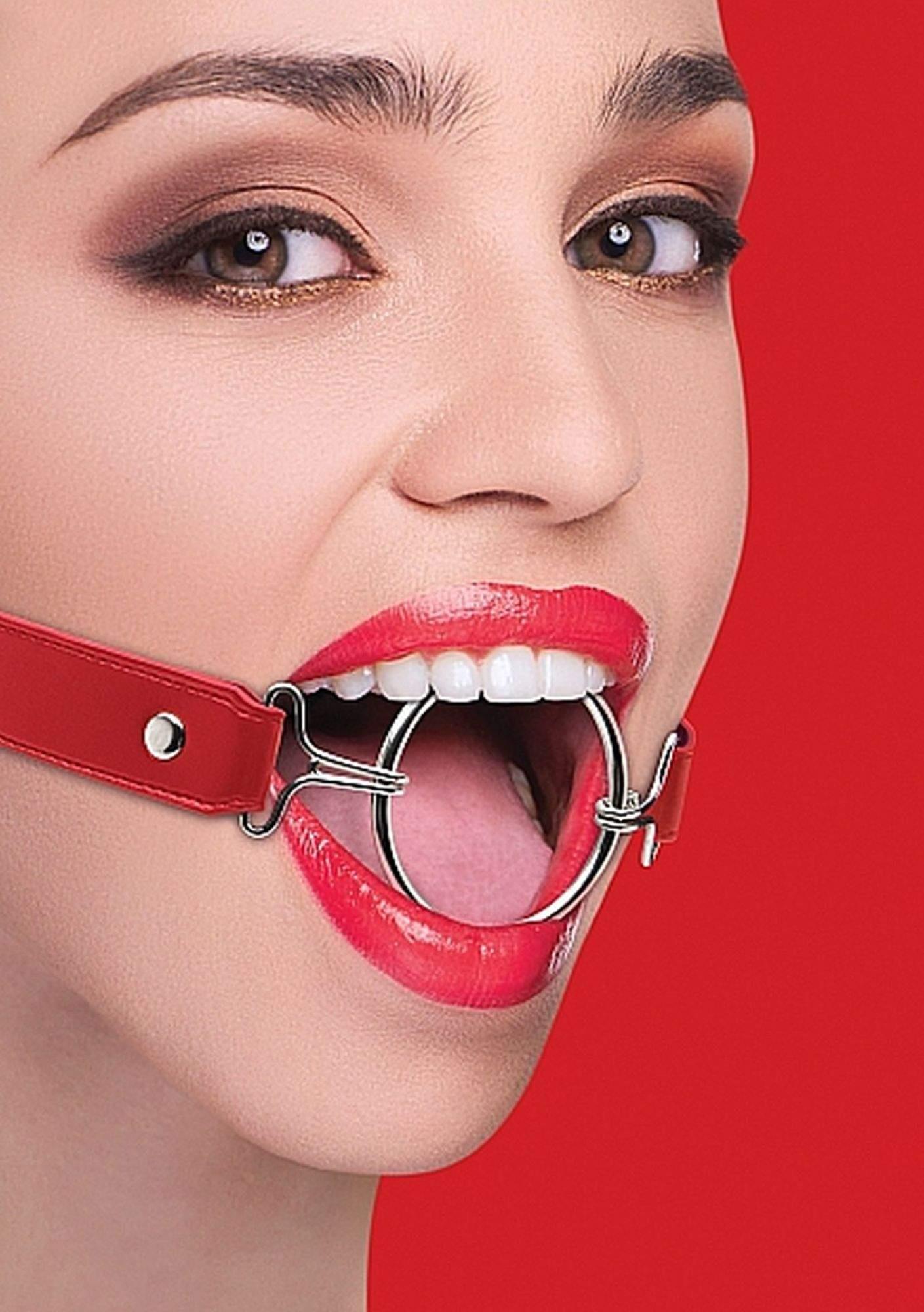 Ouch! Gag — metal, regulowany rozmiar, czerwony Ouch! Gag — metal, regulowany rozmiar, czerwony