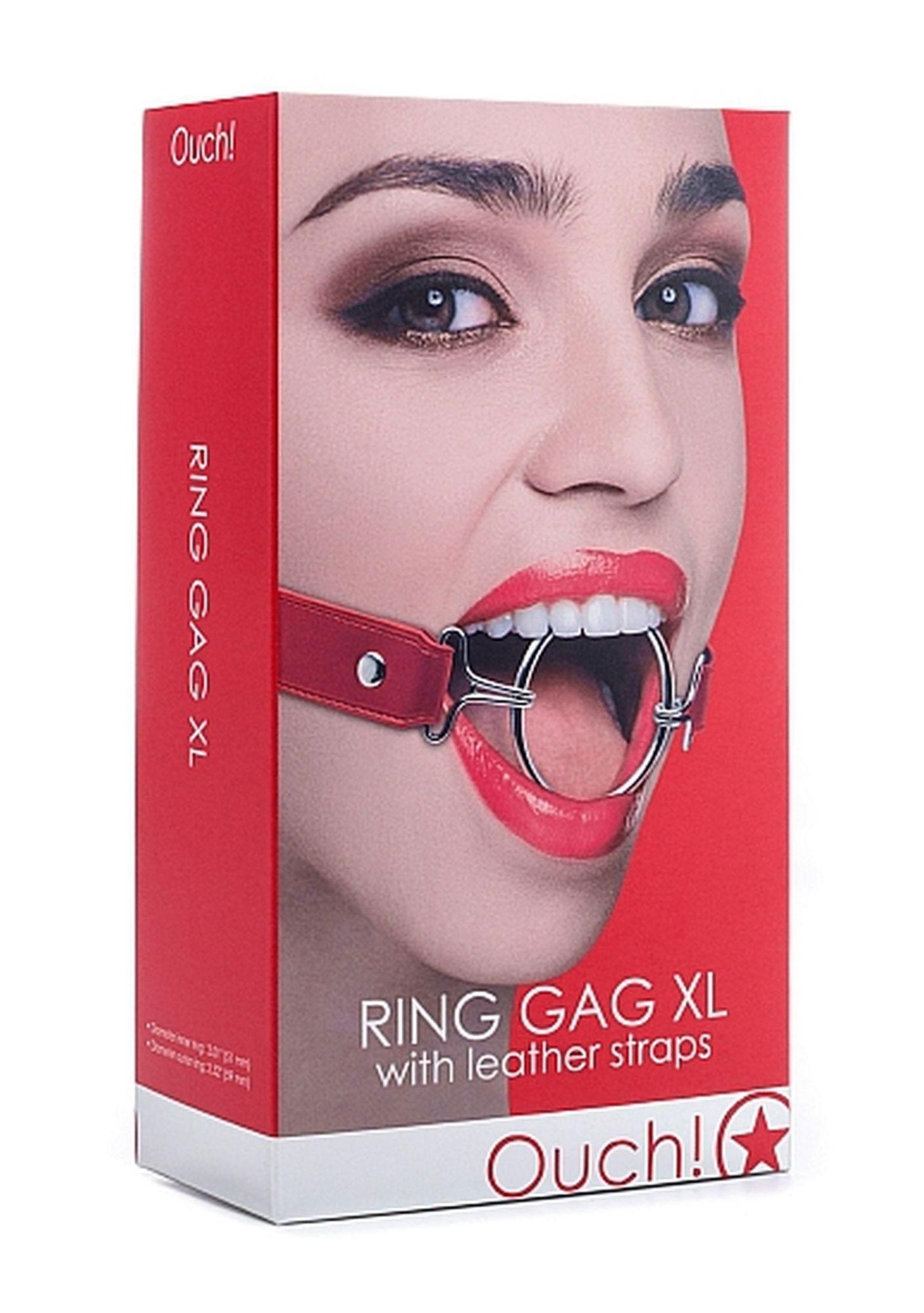 Ouch! Gag — metal, regulowany rozmiar, czerwony Ouch! Gag — metal, regulowany rozmiar, czerwony