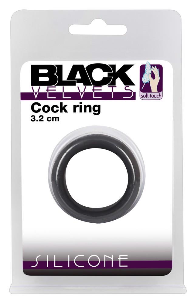 Black Velvets Cock — silikon medyczny, czarny