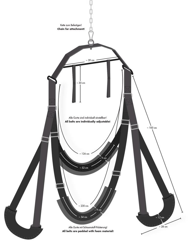 Bad Kitty Swing — nylon-poliester, regulowany rozmiar Bad Kitty Swing — nylon-poliester, regulowany rozmiar