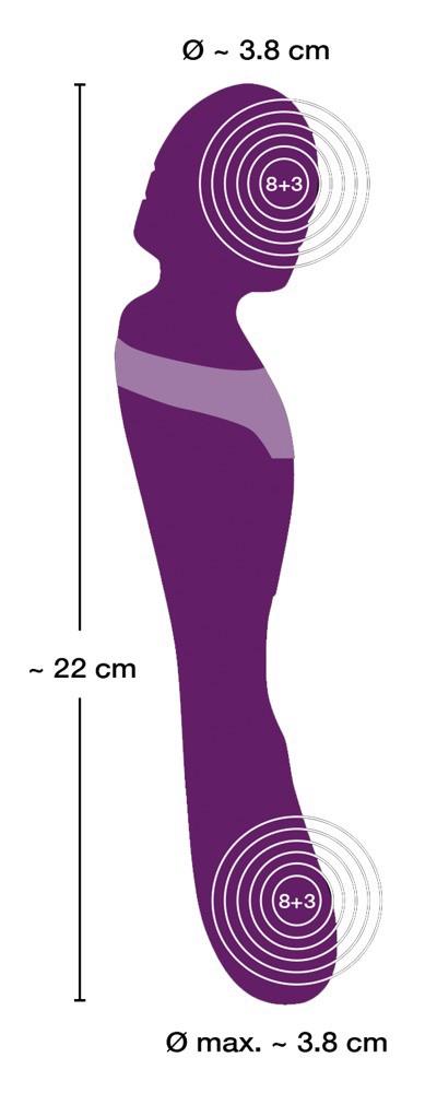 Javida Double — silikon medyczny, duży (16-22 cm) Javida Double — silikon medyczny, duży (16-22 cm)