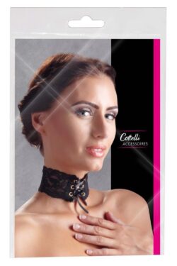 Cottelli ACCESSOIRES Choker — nylon-poliester, regulowany rozmiar Cottelli ACCESSOIRES Choker — nylon-poliester, regulowany rozmiar