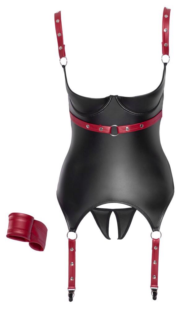 Cottelli BONDAGE Basque — rozm. S, czarny Cottelli BONDAGE Basque — rozm. S, czarny