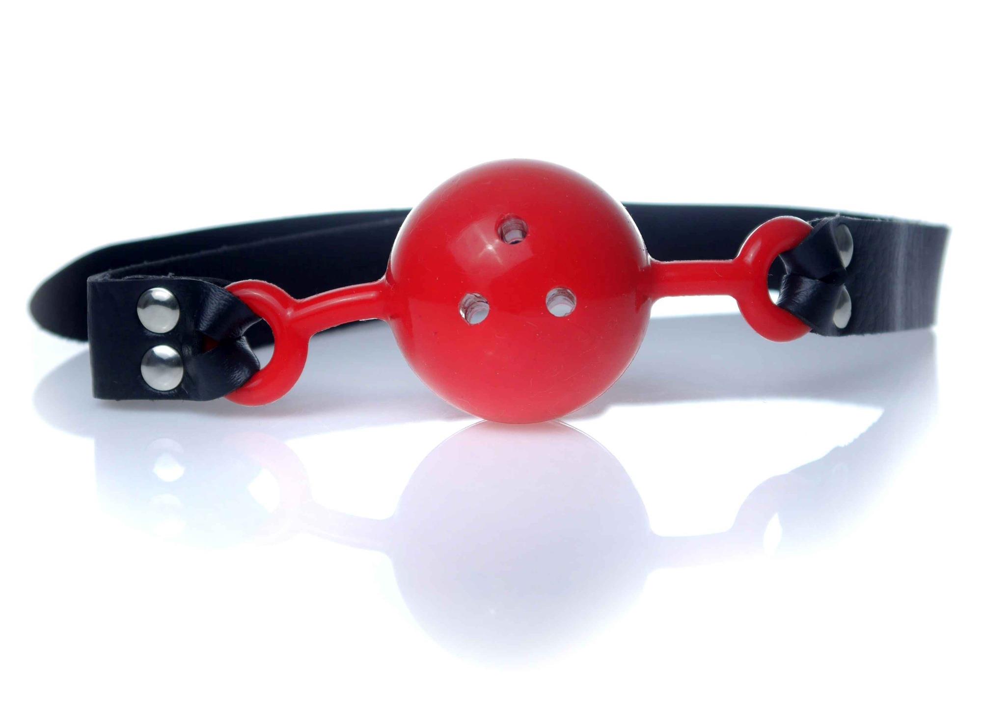 Fetish B-Series Ball — sztuczna skóra, regulowany rozmiar