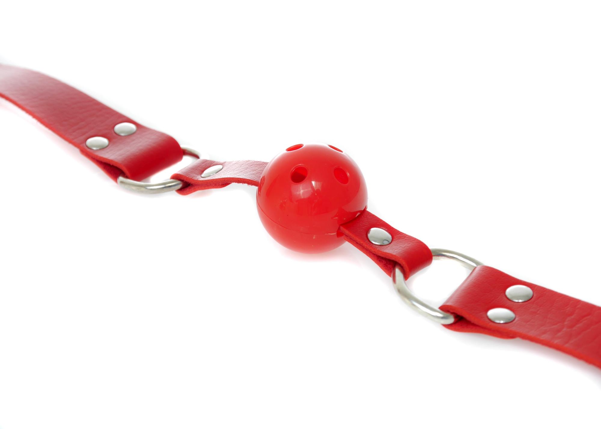 Fetish B-Series Ball — sztuczna skóra, regulowany rozmiar