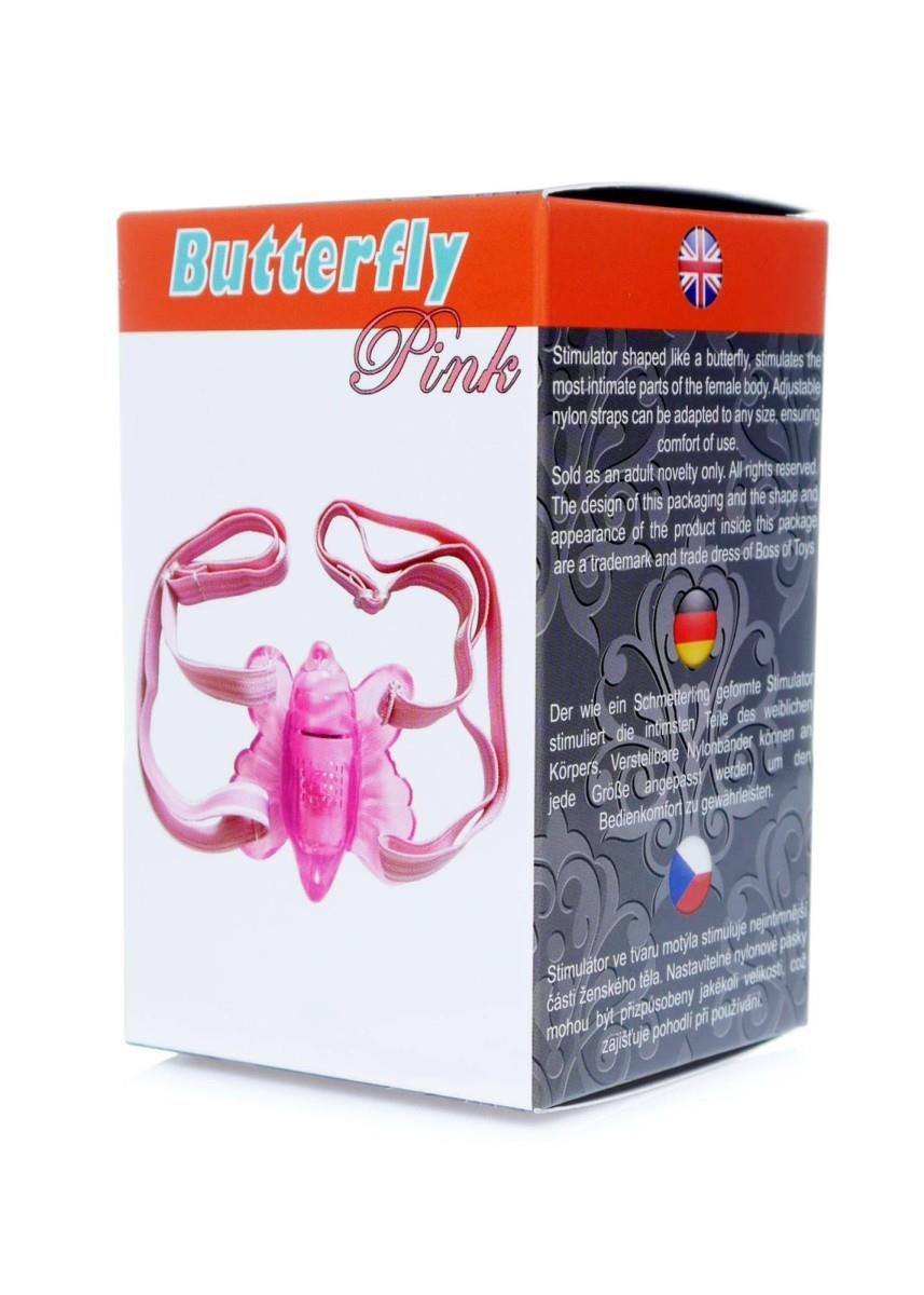 B-Series EasyLove Butterfly — tpe/tpr, mini (do 10 cm), różowy B-Series EasyLove Butterfly — tpe/tpr, mini (do 10 cm), różowy