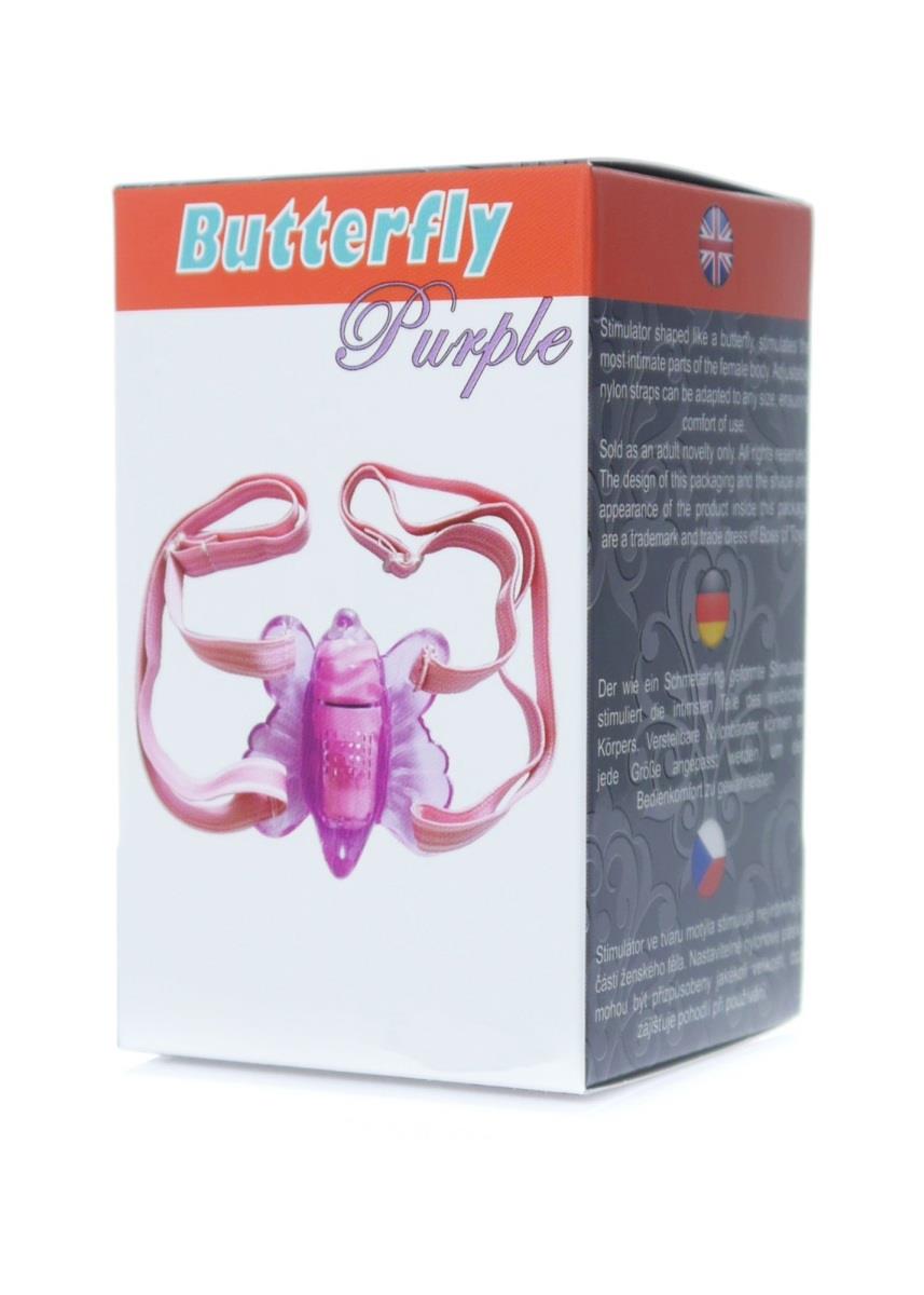 B-Series EasyLove Butterfly — tpe/tpr, mini (do 10 cm), fioletowy B-Series EasyLove Butterfly — tpe/tpr, mini (do 10 cm), fioletowy