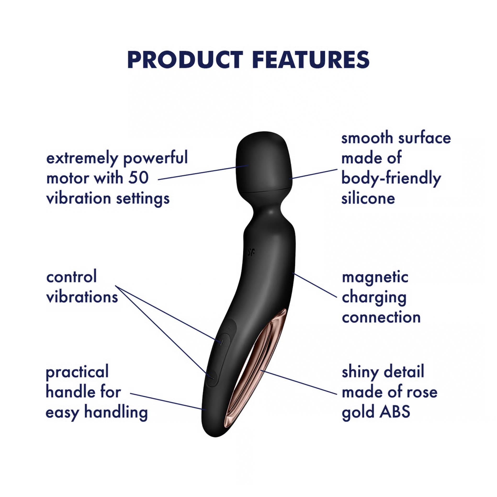 Satisfyer Erland — silikon medyczny, czarny Satisfyer Erland — silikon medyczny, czarny