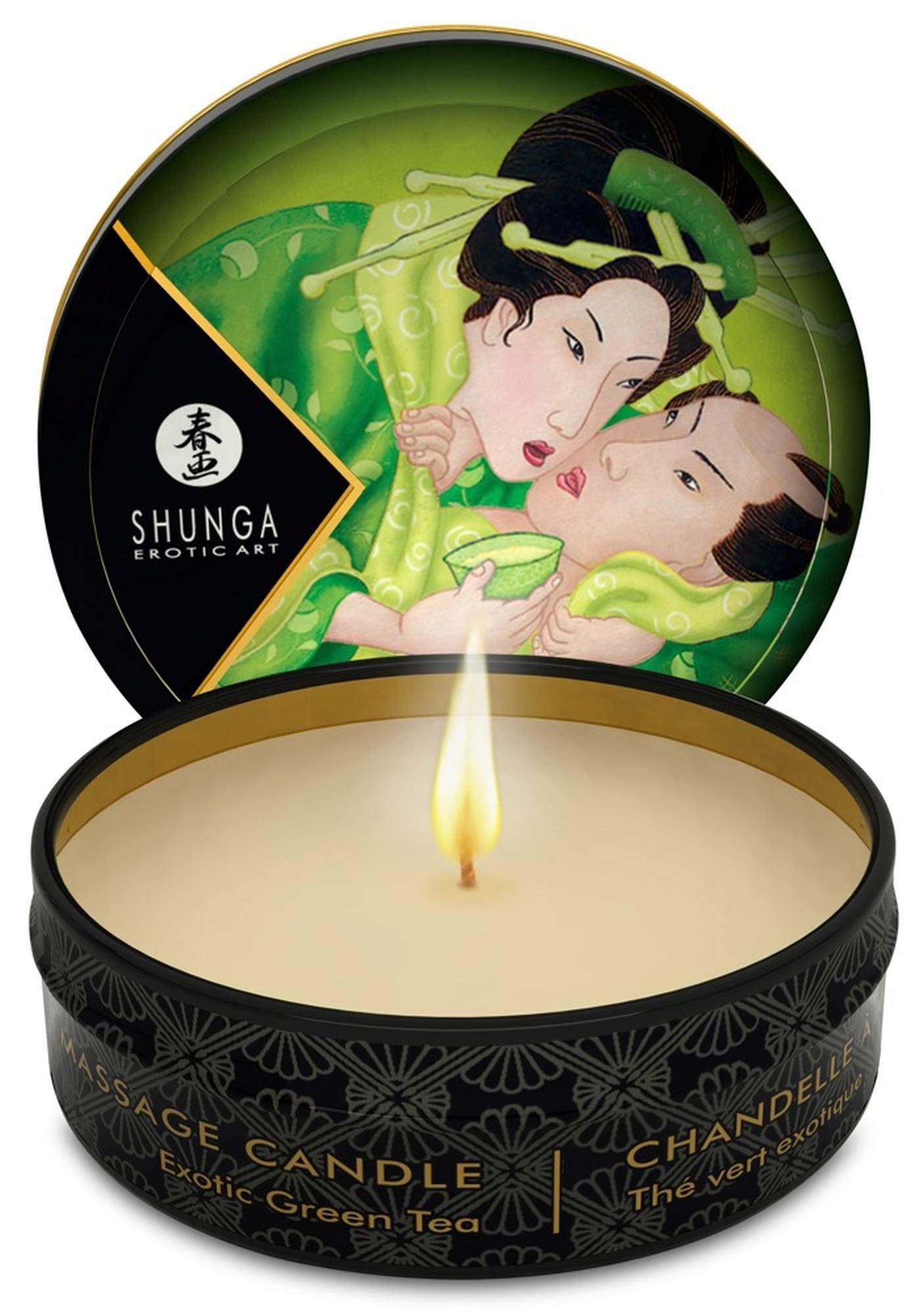 Shunga Massage — olejowa, zielony