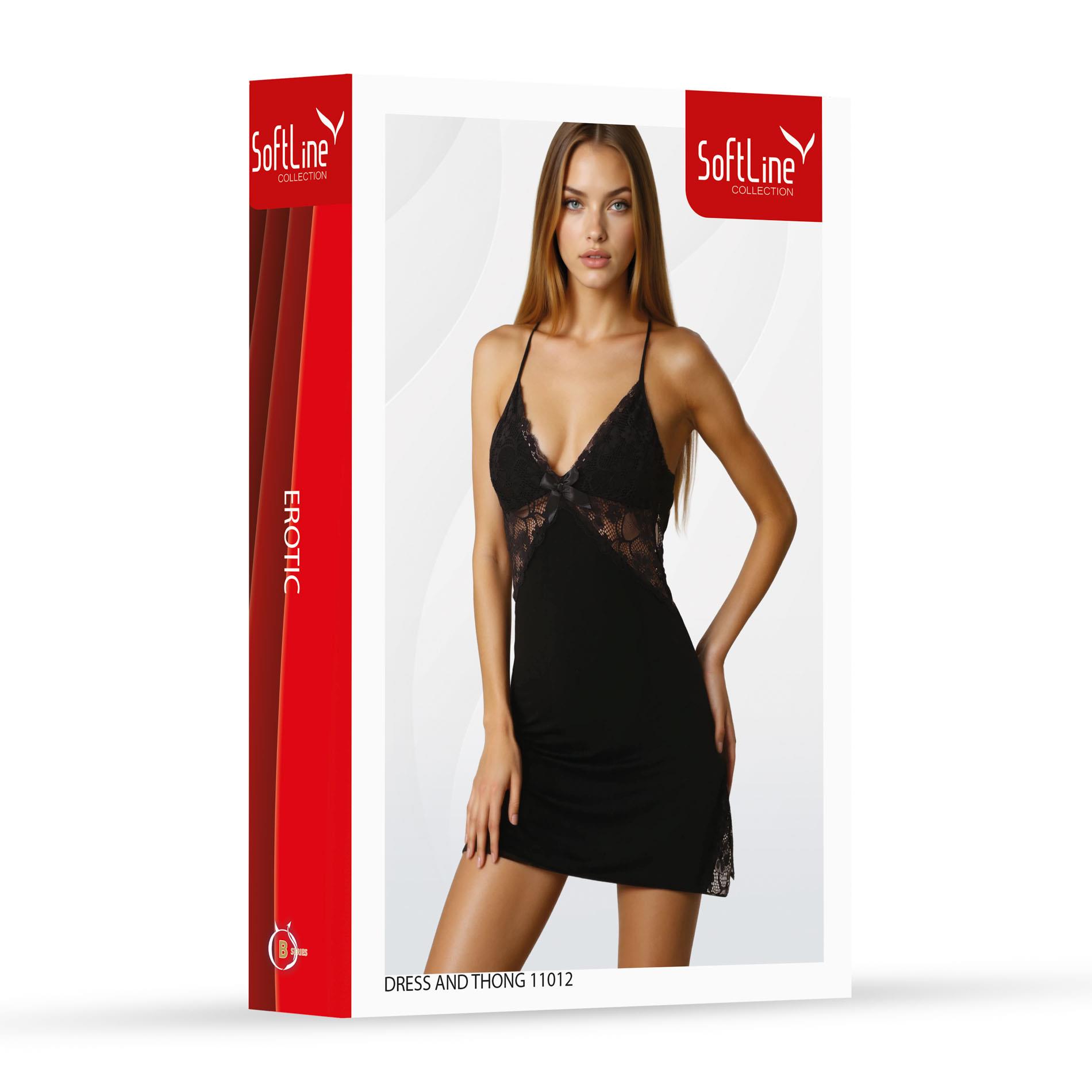 SoftLine Collection — rozm. L, elastan/lycra, czarny wzór 11012 SoftLine Collection — rozm. L, elastan/lycra, czarny wzór 11012