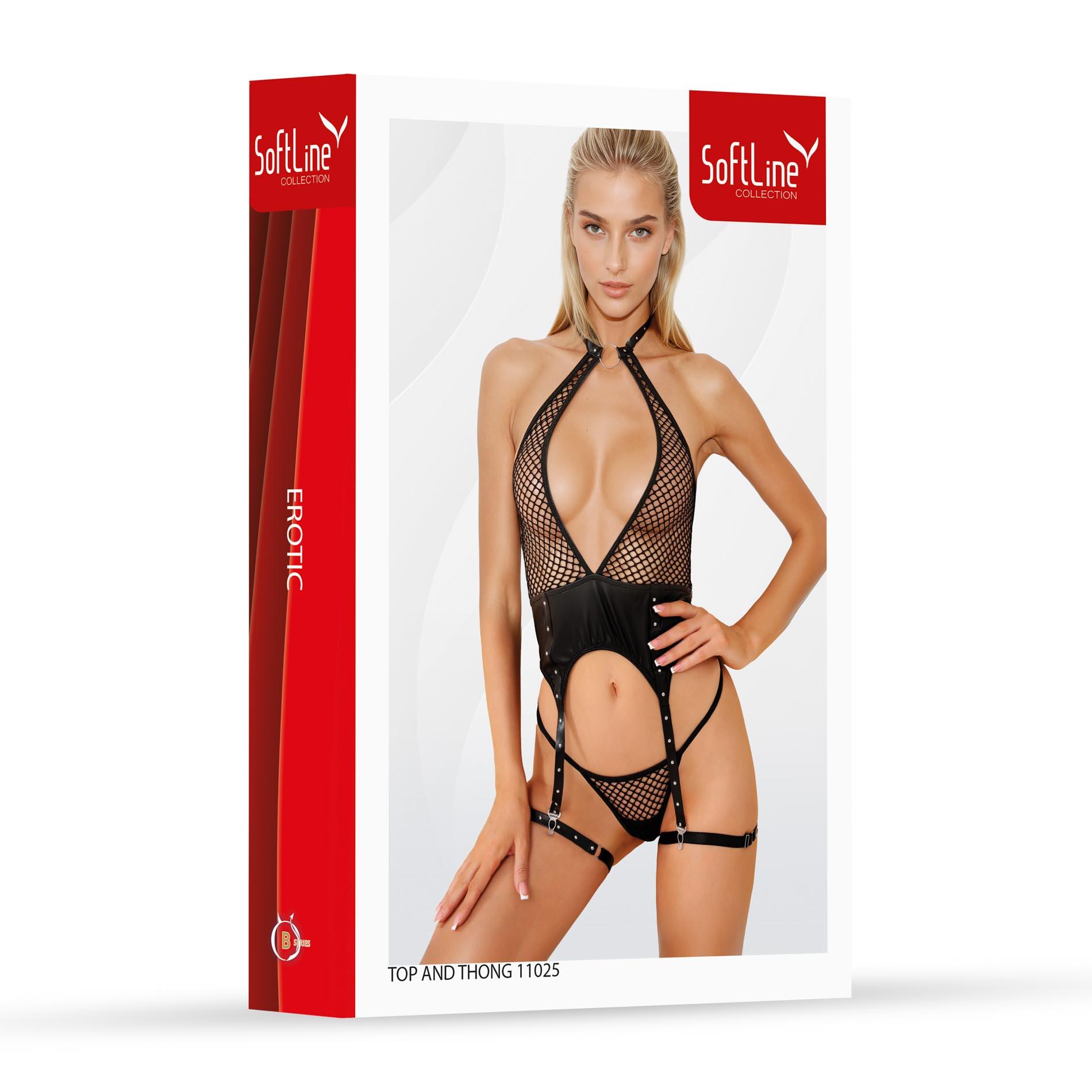 SoftLine Collection — rozm. L, elastan/lycra, czarny wzór 11025 SoftLine Collection — rozm. L, elastan/lycra, czarny wzór 11025