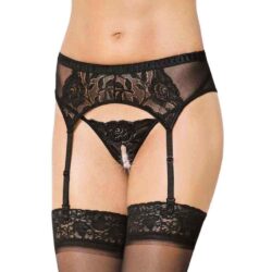 SoftLine Collection Garterbelt — rozm. S/M, czarny wzór 3319 SoftLine Collection Garterbelt — rozm. S/M, czarny wzór 3319