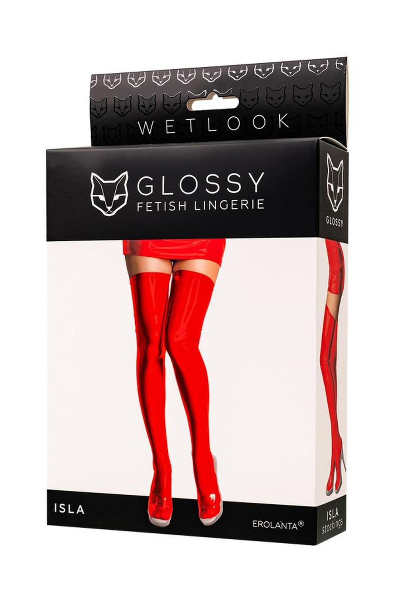 Glossy Isla — rozm. XL, czerwony Glossy Isla — rozm. XL, czerwony