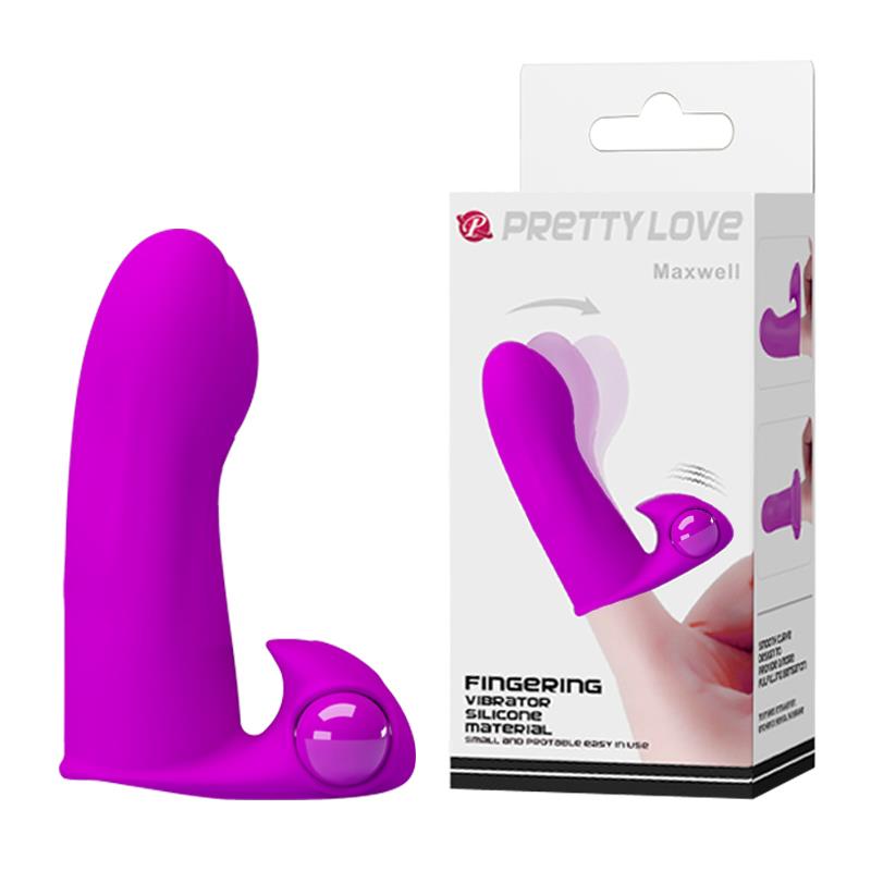 Pretty Love Maxwell — silikon medyczny, mini (do 10 cm), fioletowy